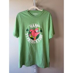 Nickelodeon Patrick Star St Patricks Day Green Graphic T-Shirt XXL Mens